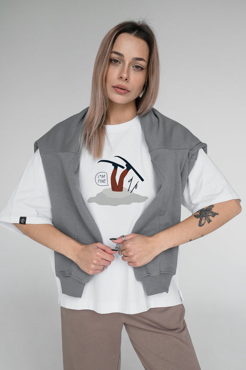 Футболка оверсайз унисекс "I'm fine"