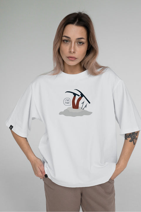Футболка оверсайз унисекс "I'm fine"