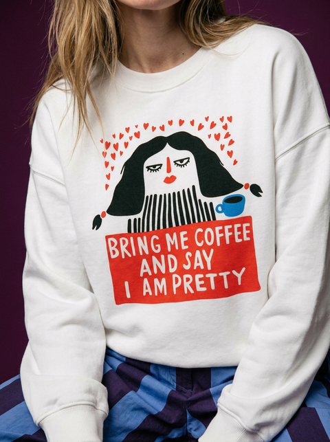 Sweatshirt "Bring me coffee"