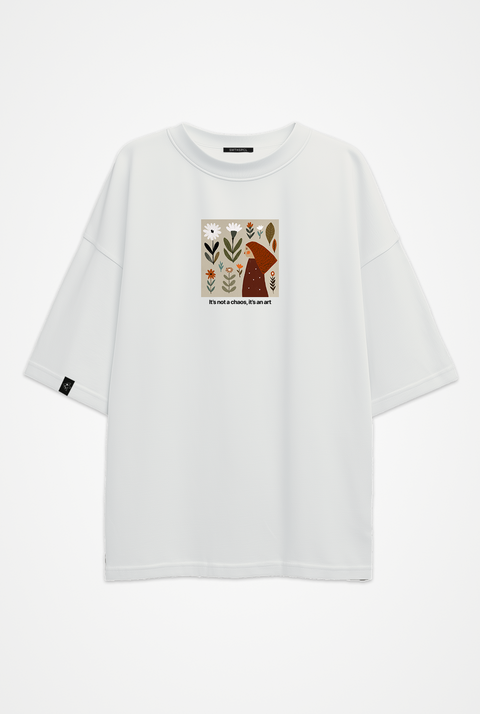 Oversized T-shirt "It’s not a chaos, it’s an art"