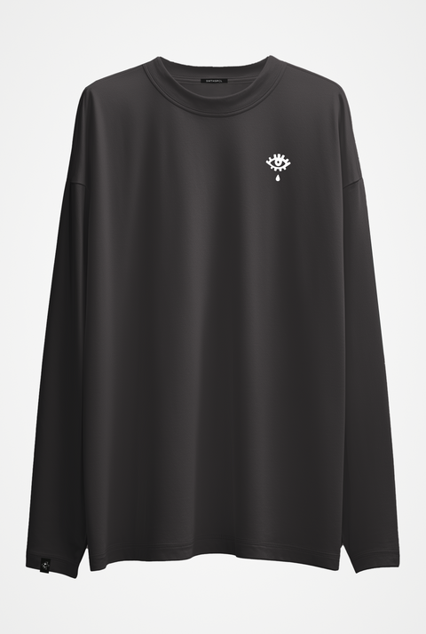 Лонгслив оверсайз "Being alive is so freaking expensive"