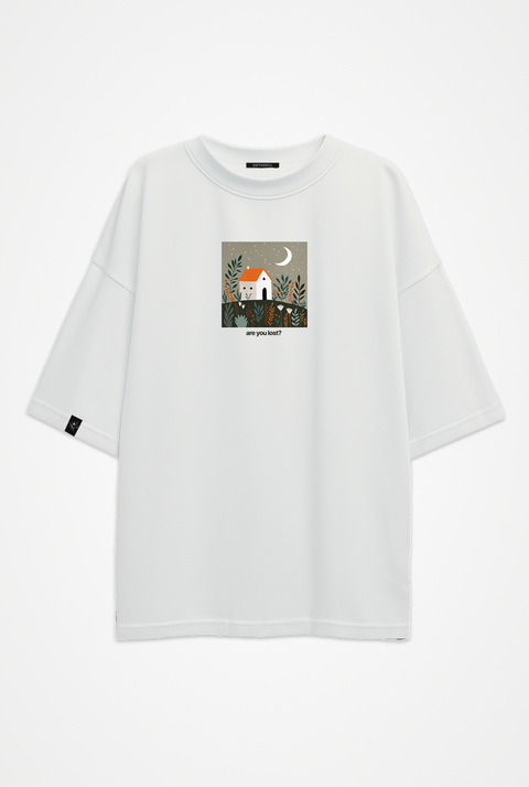 Oversized T-shirt "Are you lost?"