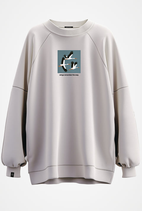 Sweatshirt "Wings remember the way"