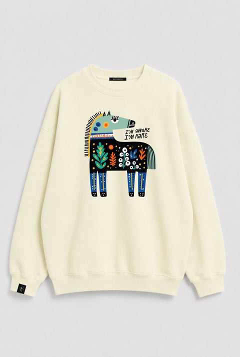 Sweatshirt „Ich weiß, dass ich selten bin“