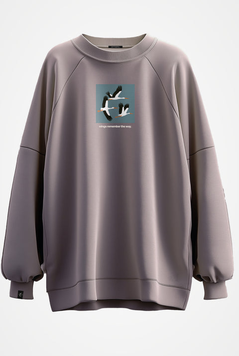 Sweatshirt "Wings remember the way"