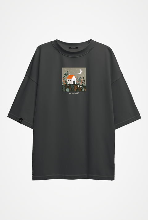 Oversized T-shirt "Are you lost?"