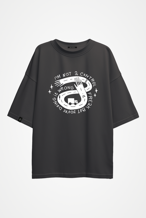 Oversized T-shirt "Control freak"