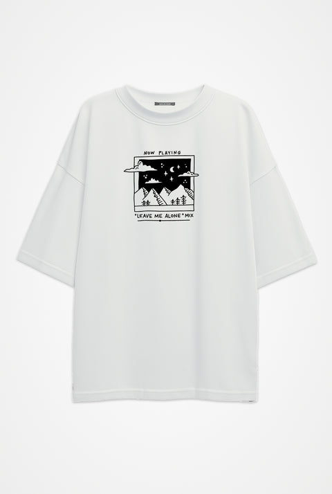 Oversized T-shirt "Live me alone mix"