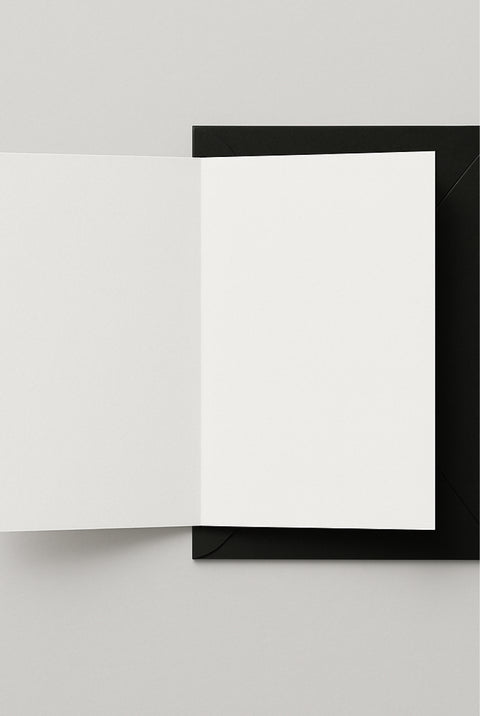 Folded Art Card "Winter chill" (man)