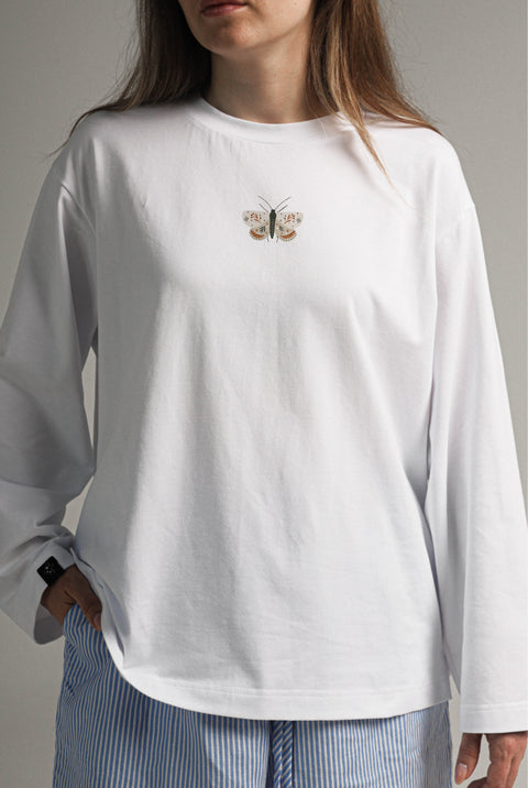 Oversized Long-Sleeve Shirt "Moth"