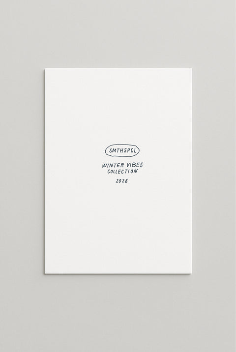 Folded Art Card "Winter chill" (man)